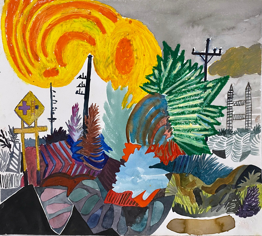 Yellow Crossing (Drawing), 2015
